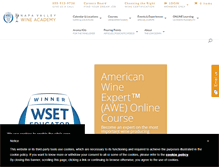Tablet Screenshot of napavalleywineacademy.com